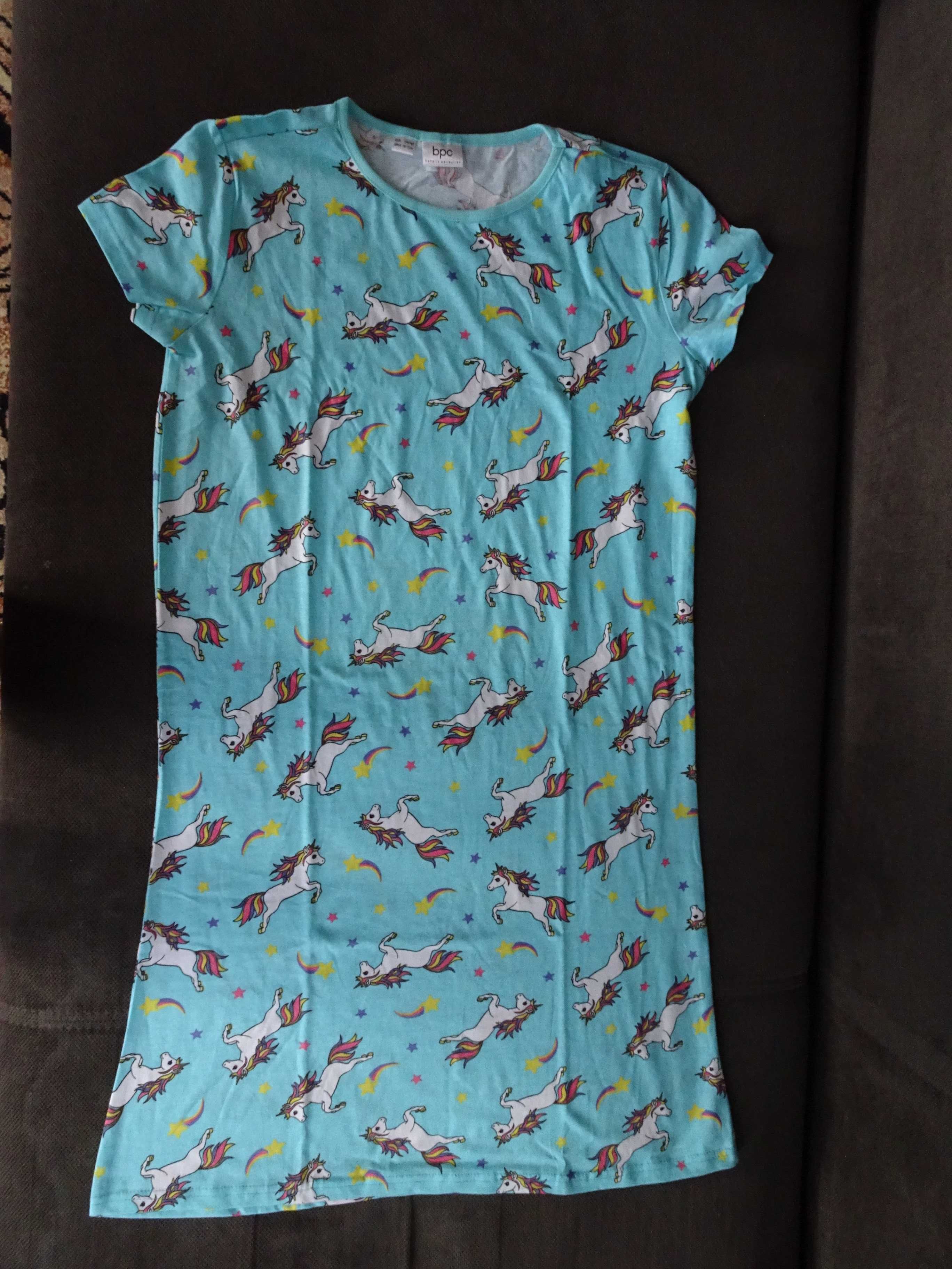 Koszula nocna z jednorożcami, rozmiar 176/182 cm
