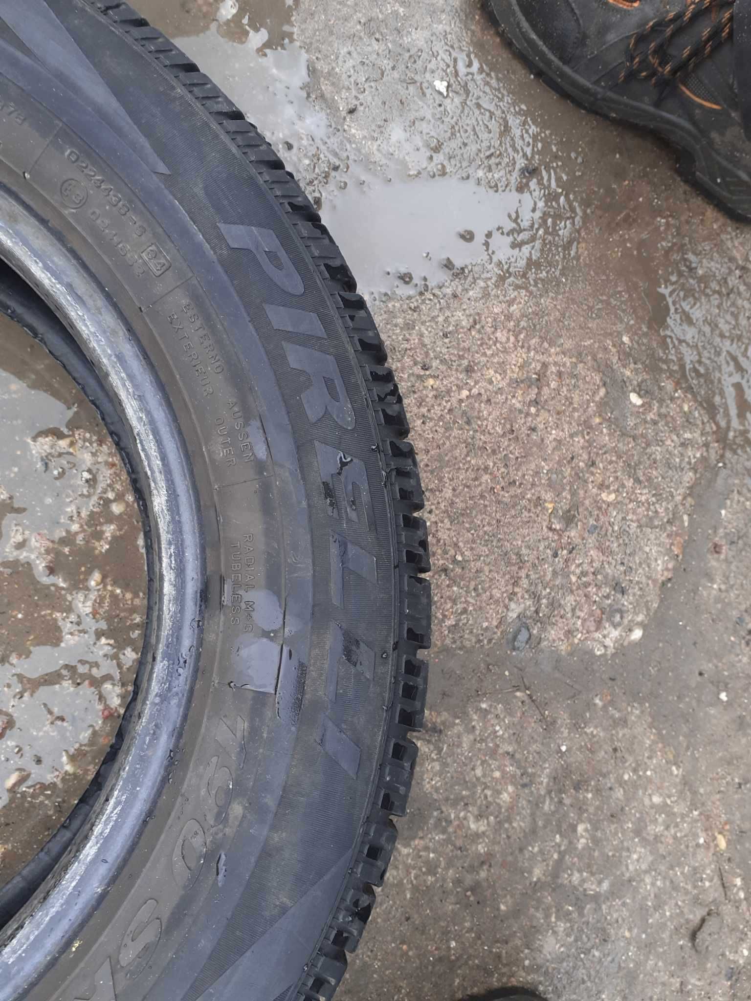 4x używane opony zimowe 195/65 R15 Pirelli 4.5mm - możliwy montaż