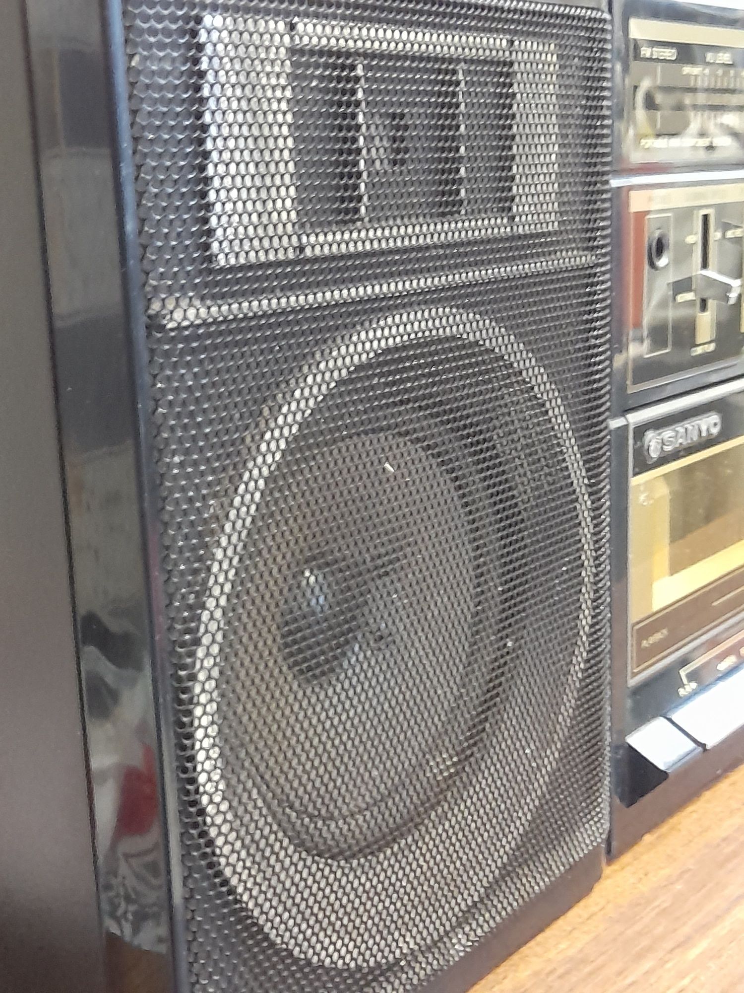 Sanyo C35  Винтажная  двухкассетная стерео магнитола + кабель AUX