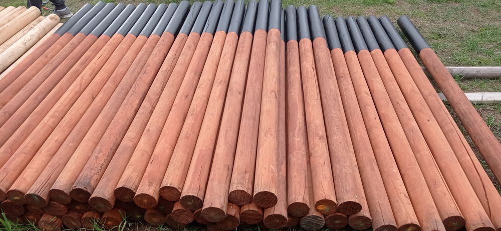 Wałki slupki drewniane ogrodzeniowe