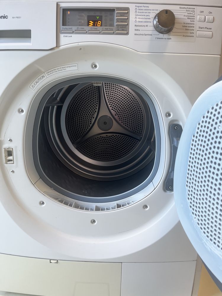 Suszarka bębnowa Panasonic NH-P80S1 sprawna 100%