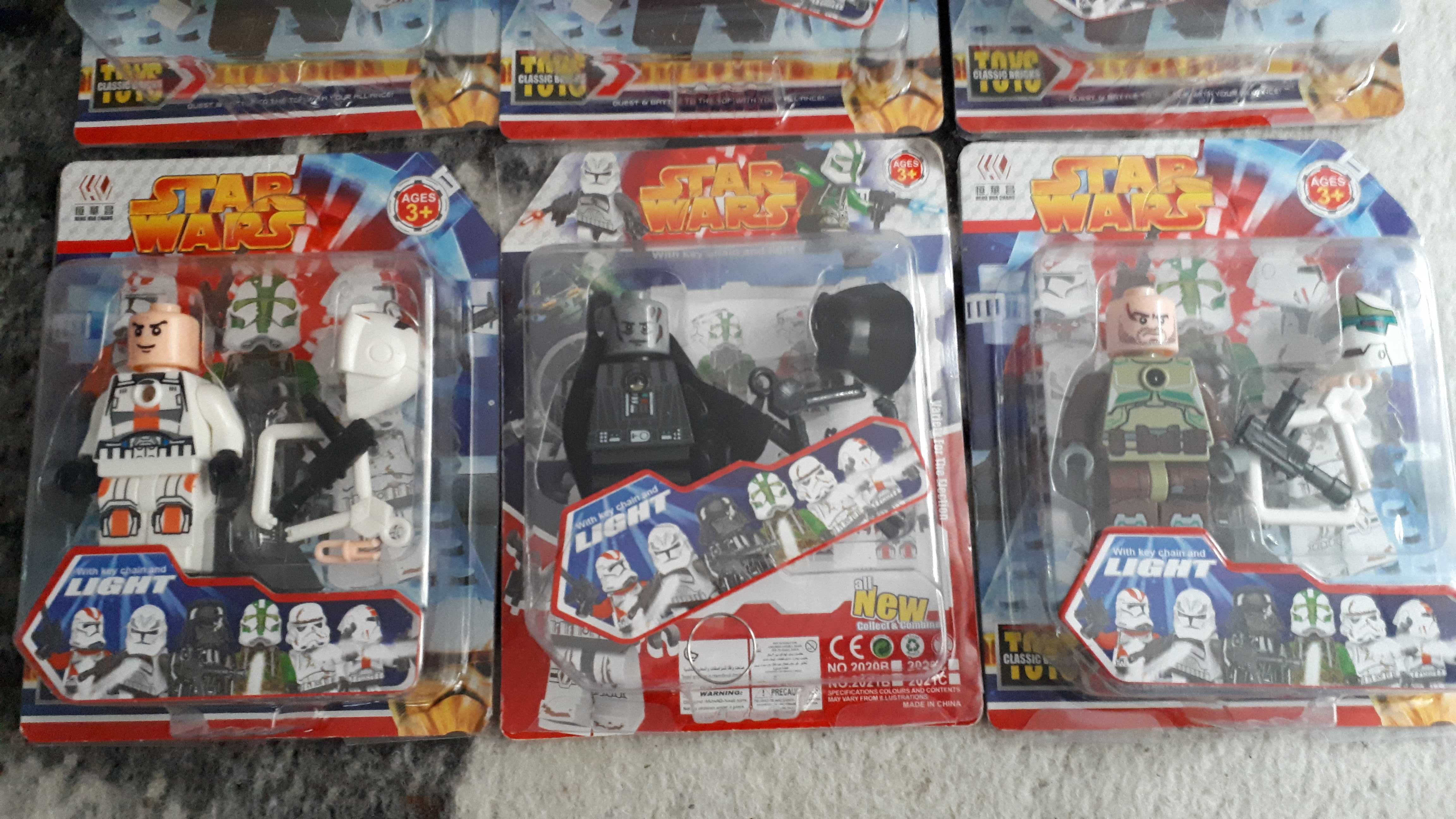 Ludziki Star Wars klocki wysokość 7,5 cm zestaw 6 różnych Vader itd