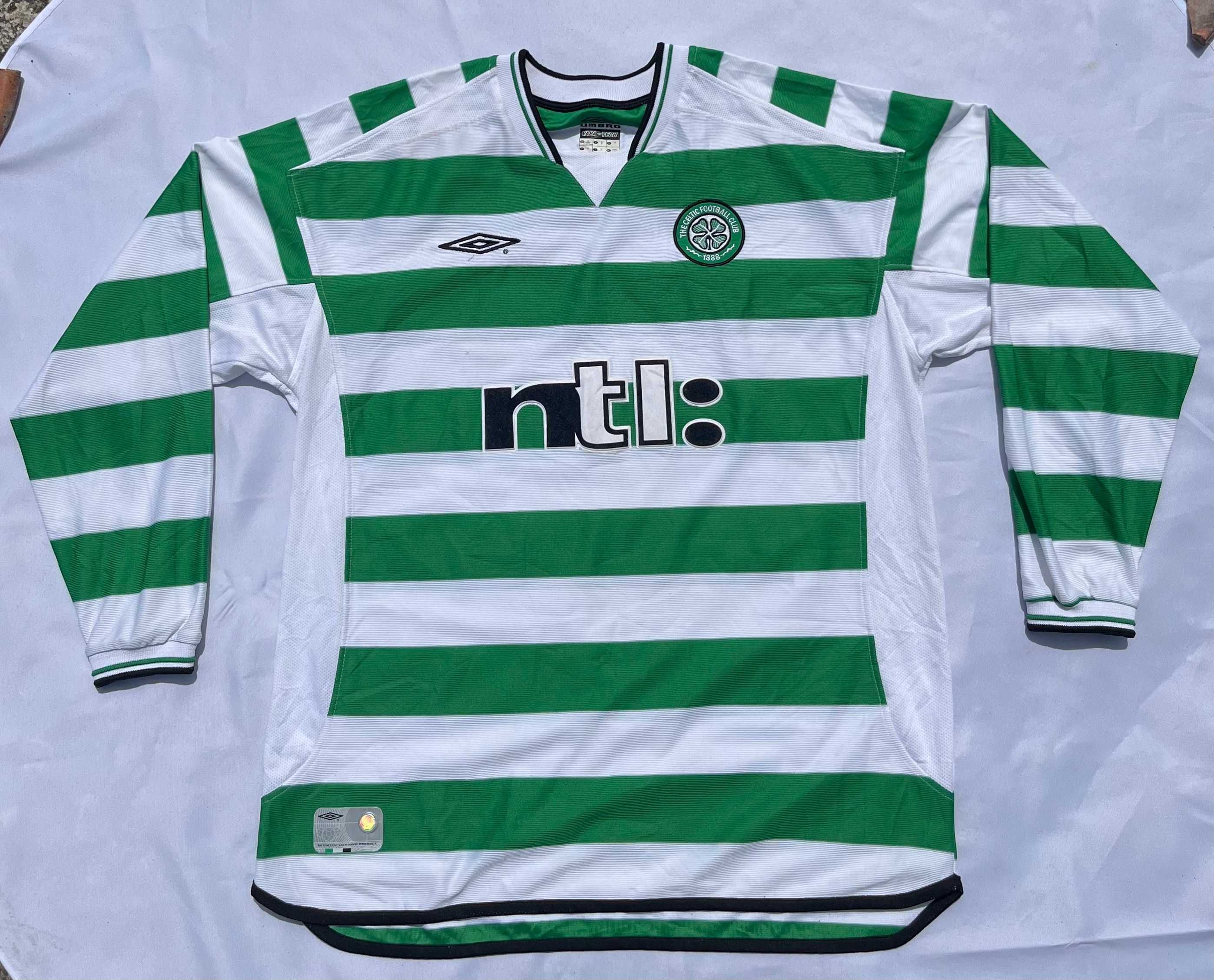 Celtic 2001/2003 Home Football Shirt Umbro Jersey Size XL