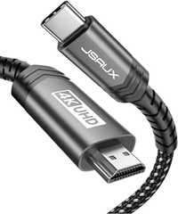 Kabel USB-C na HDMI 4K UHD firmy JSAUX długości 2 m