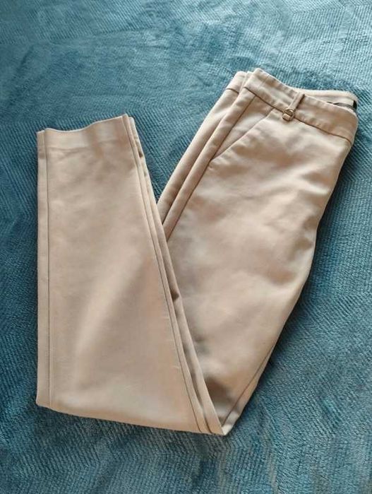 Beżowe spodnie (chinosy) Zara, rozm. 34(XS)