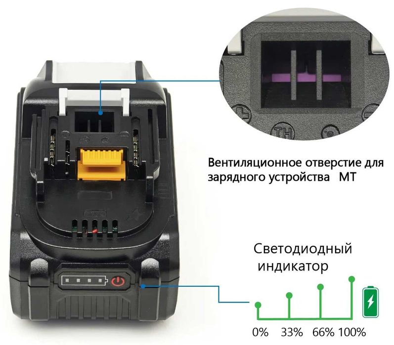 Аккумулятор TPCELL 8Ah высокотоковый с БАЛАНСИРОВКОЙ для Makita и др.