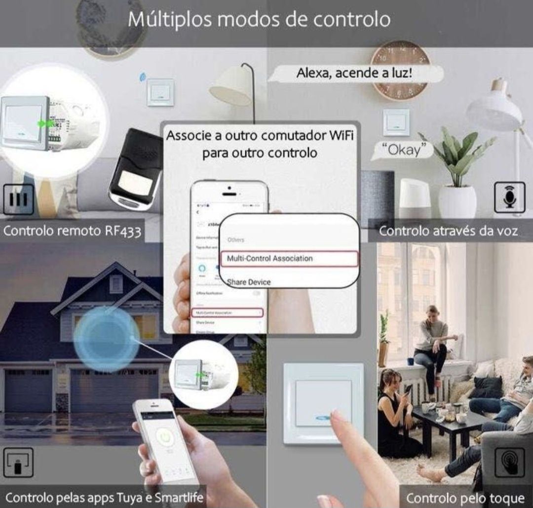 Relé * interruptor luz * Alexa * Google Home