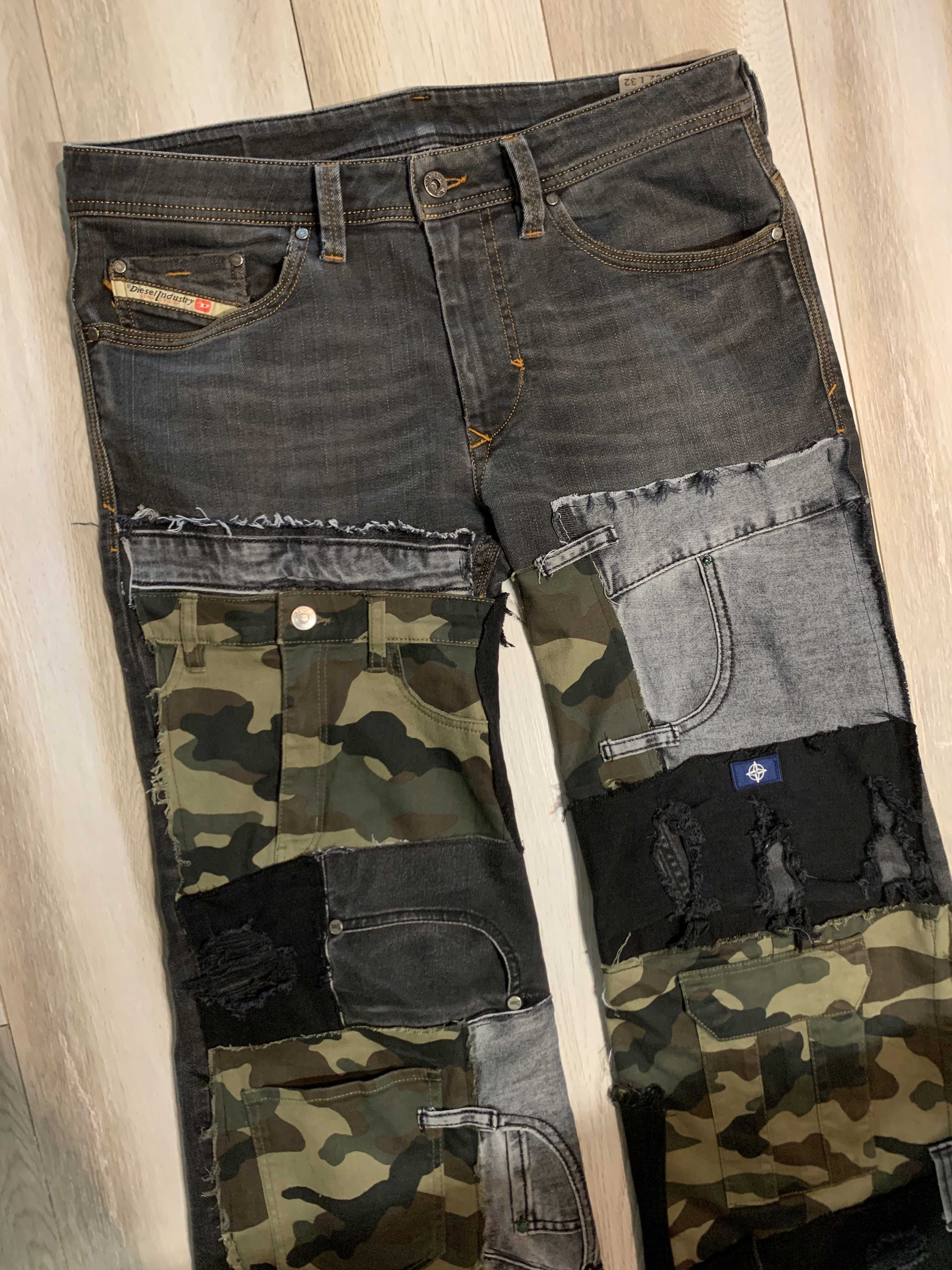 Джинси custom Diesel Patchwork Rap Pants Y2K