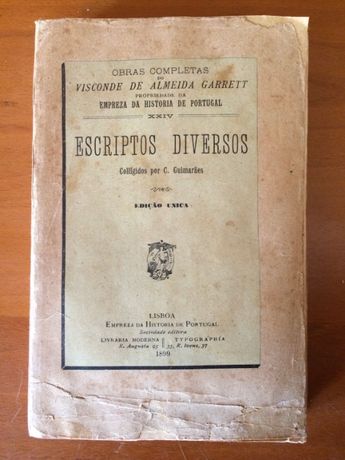 Escriptos Diversos - Almeida Garret (1899)