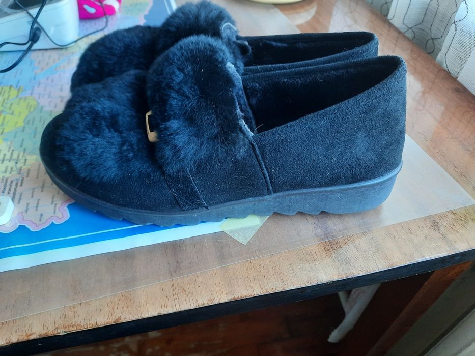 Тёплые мокасины с мехом, новые, 39р