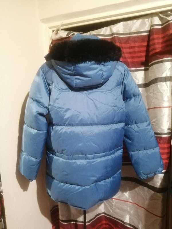 Kurtka niebieska puchowa zimowa id(271)