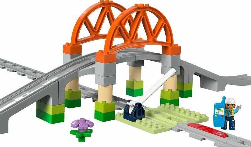 LEGO DUPLO 10426 MOST i tory kolejowe