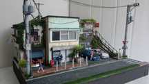 Diorama Makieta Japonia Parking skala 1/64