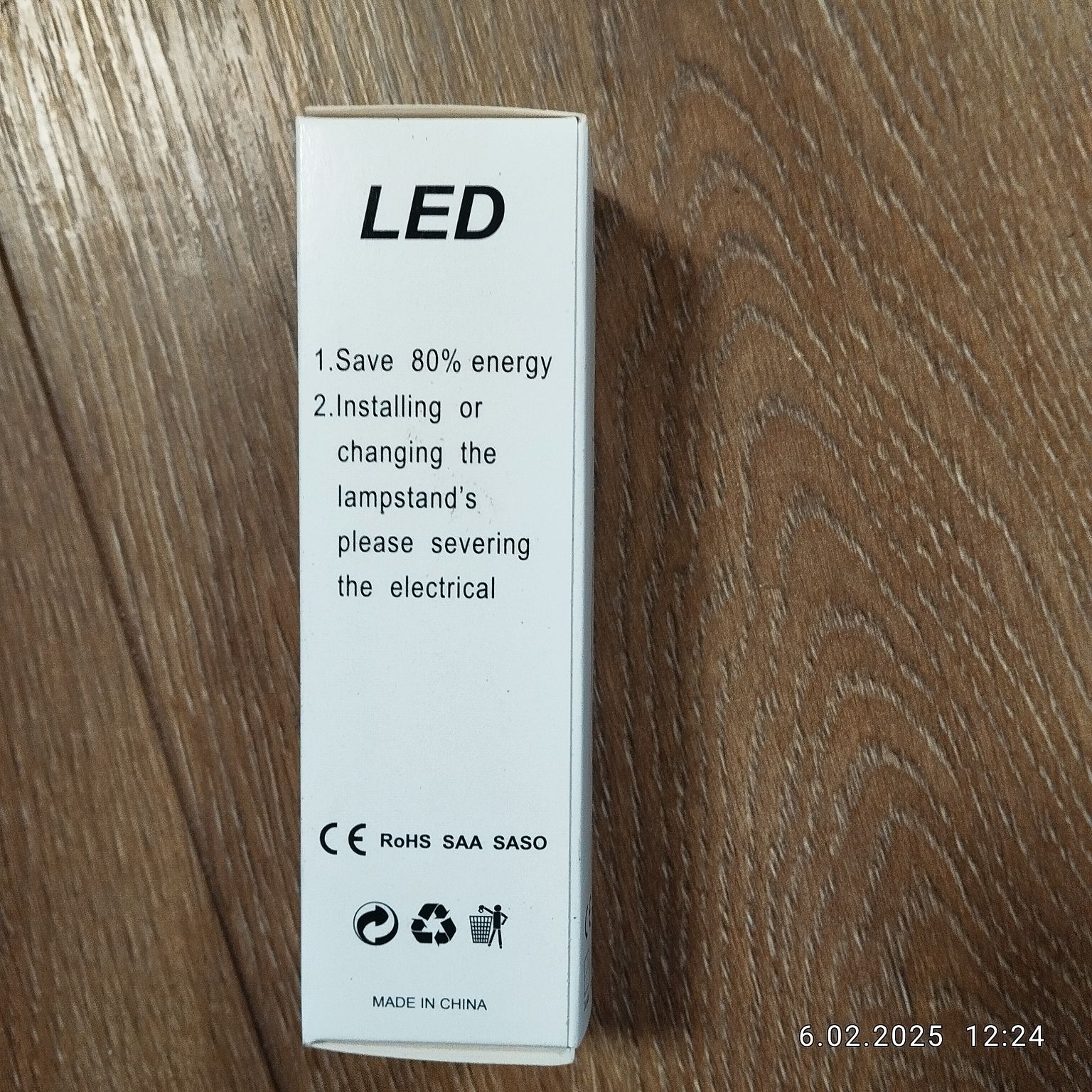 Żarówka LED E14 6000K C35L świeca