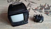 Stary kultowy przenośny mini TV telewizor Mistral 90s vintage