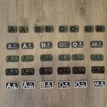 Patch/Emblema Grupo Sanguíneo Bordado ou Borracha - Desde 3,00€
