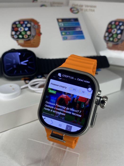 Смарт-часы c SIM картой CD12 Ultra 4G super AMOLED мощный АКБ 2000 mAh