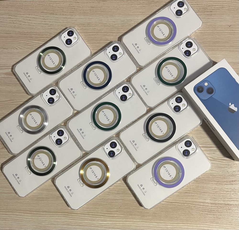 Чехол IPhone 13/14 Противоударный+Подставка MagSafe