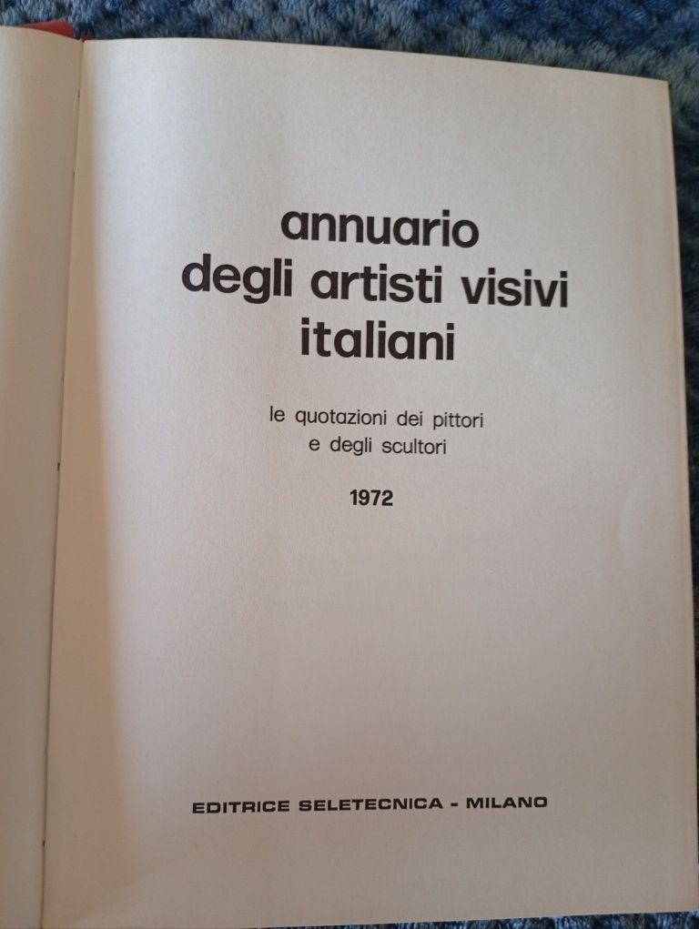 Livro Annuario degli artisti visivi italiani