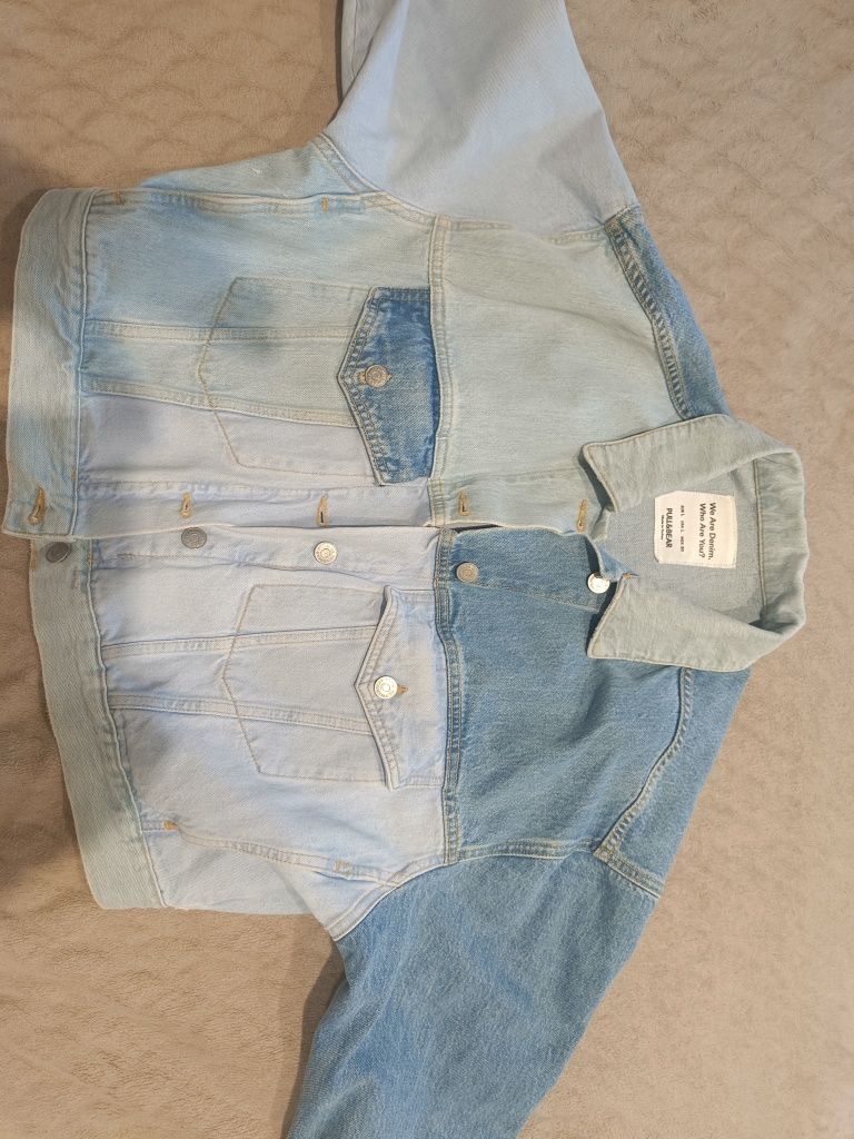 Джинсовая куртка пиджак Pull & Bear