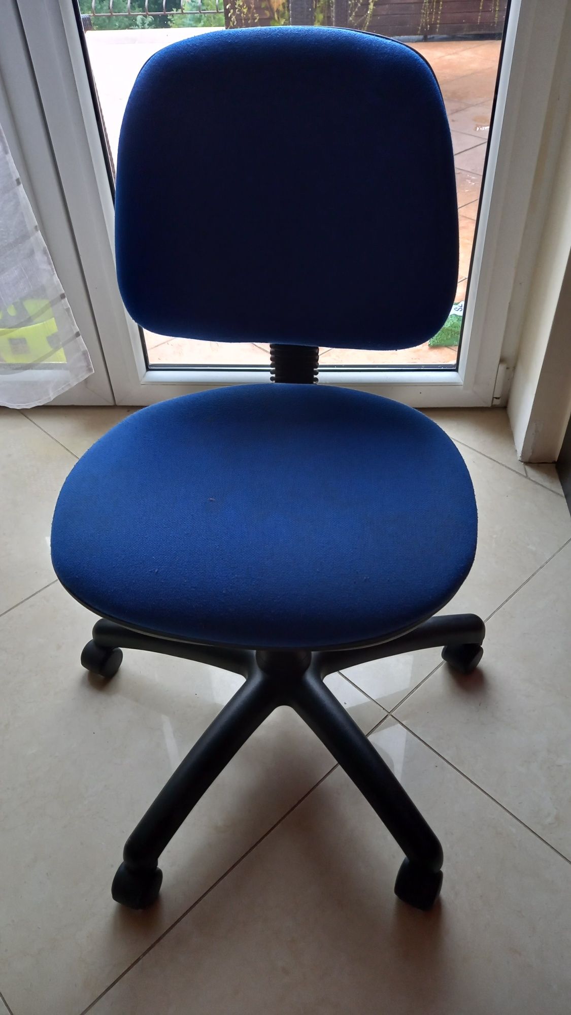 Krzesło fotel biurowy granatowy  dla dziecka