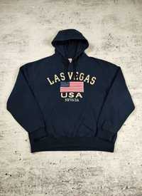 Vintage bluza Las Vegas hoodie boxy Usa college r. XL