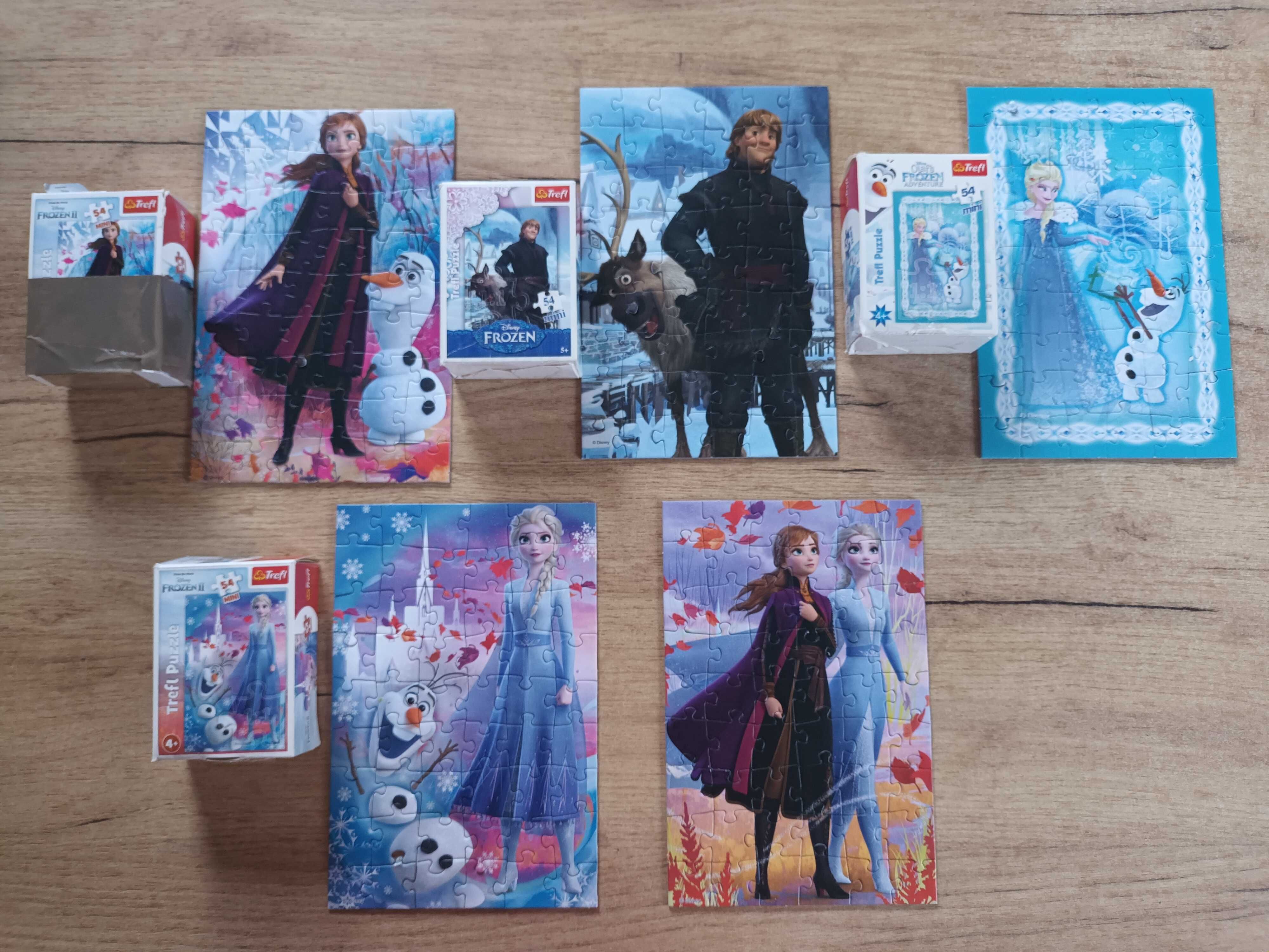 Zestaw MINI PUZZLE Kraina Lodu Elsa  Elza 5 zestawów