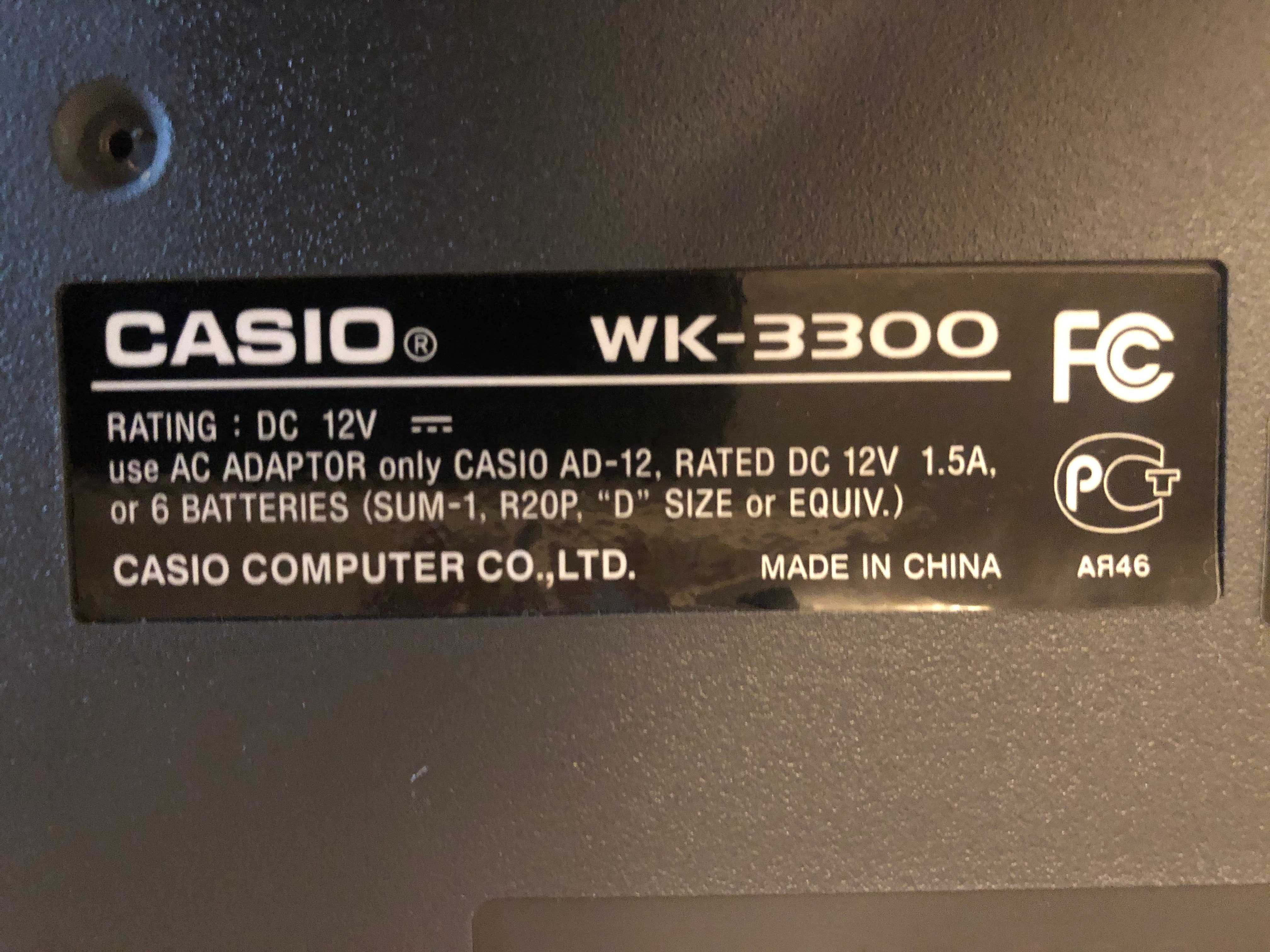 Синтезатор Casio WK-3300