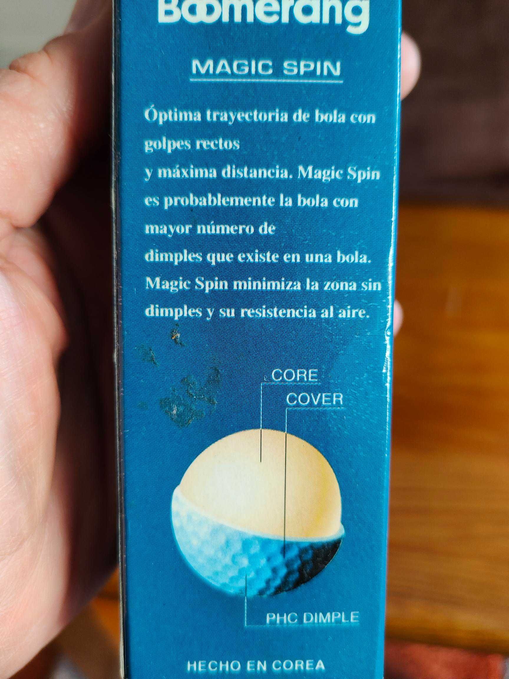 Bolas de golfe Boomerang 552 MAGIC SPIN