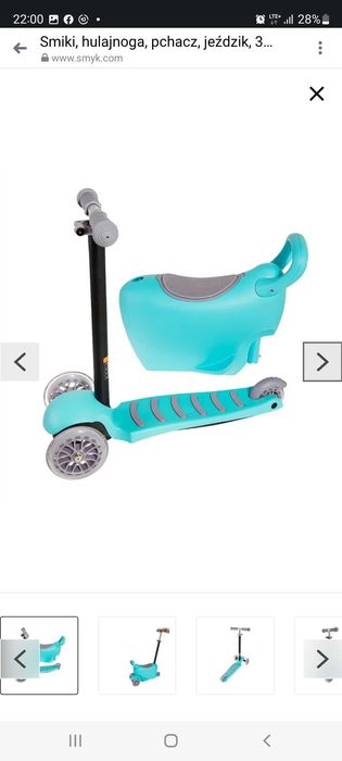 Hulajnoga, pchacz, jeździk 3 w 1