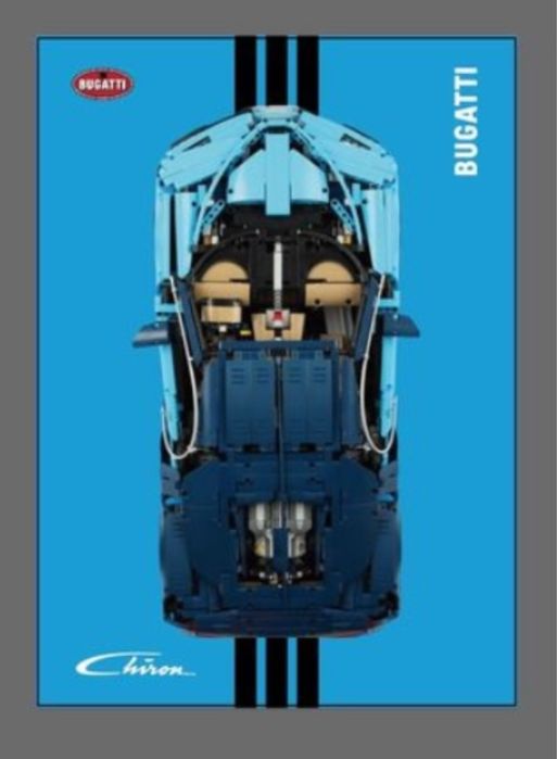 Expositor de Parede Lego em acrilico para Bugatti Chiron 42083