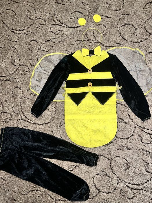 Карнавальний костюм промінчик,гриб,джміль,баклажан,заєць,дощик,мухомор