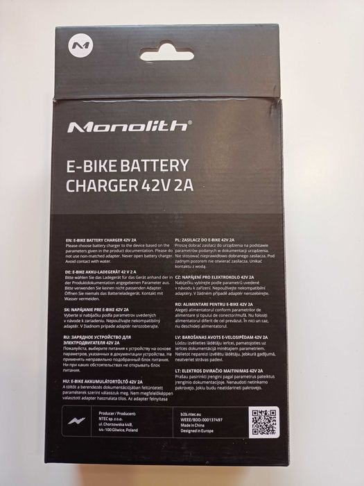 Ładowarka do baterii roweru elektrycznego Qoltec 42V