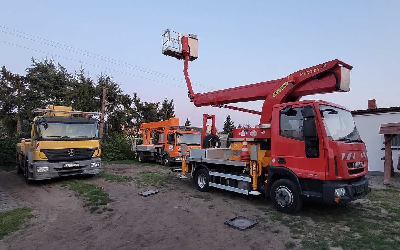 Podnośnik koszowy zwyżka 7.5t 30 m Palfinger P300 KS Wumag WT Ruthmann