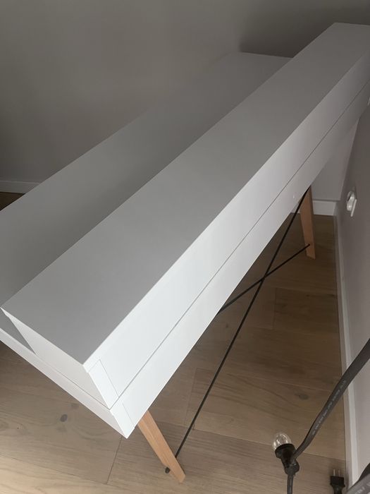 Biurko skandynawskie z nadstawką Minko