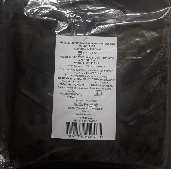 Mundur polowy XS/R