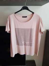 Koszulka t-shirt bluzka Mohito pudrowy róż
