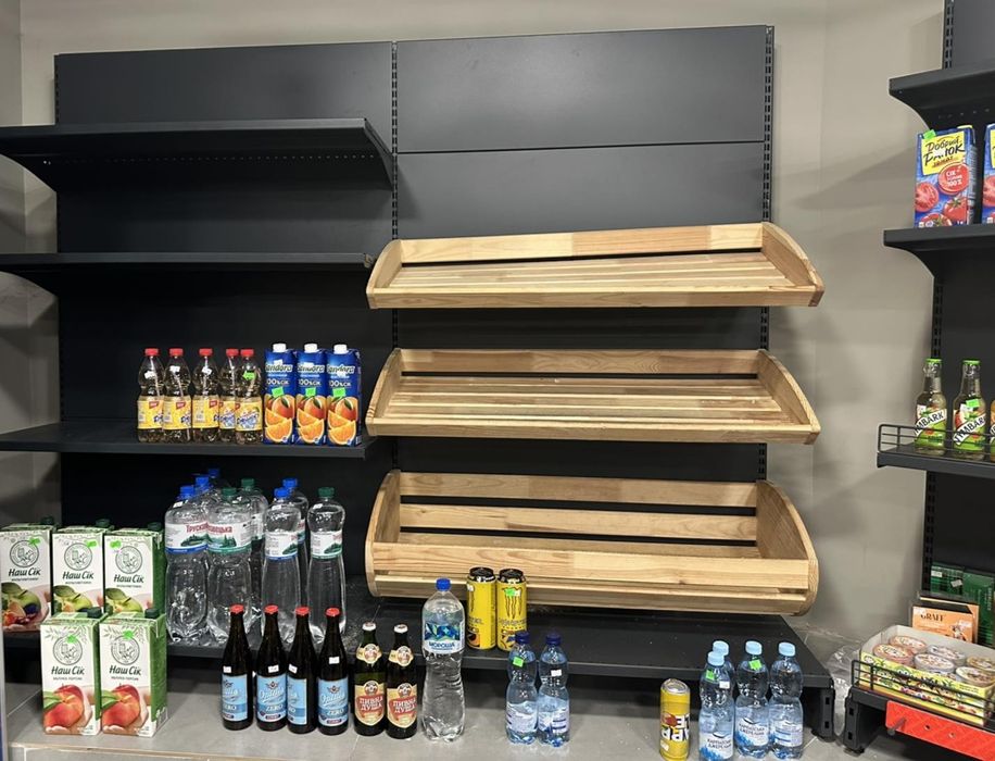 стелажі полиці продуктові