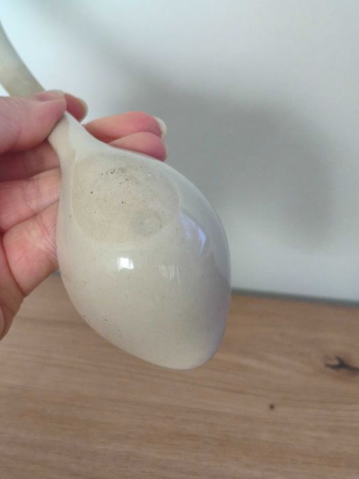 Łyżka wazowa ceramika Koło wzór kobalt