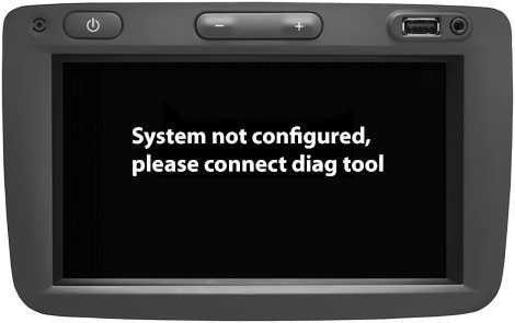 System not configured Dacia Renault Opel  LG Media Nav V3 EVO MN3