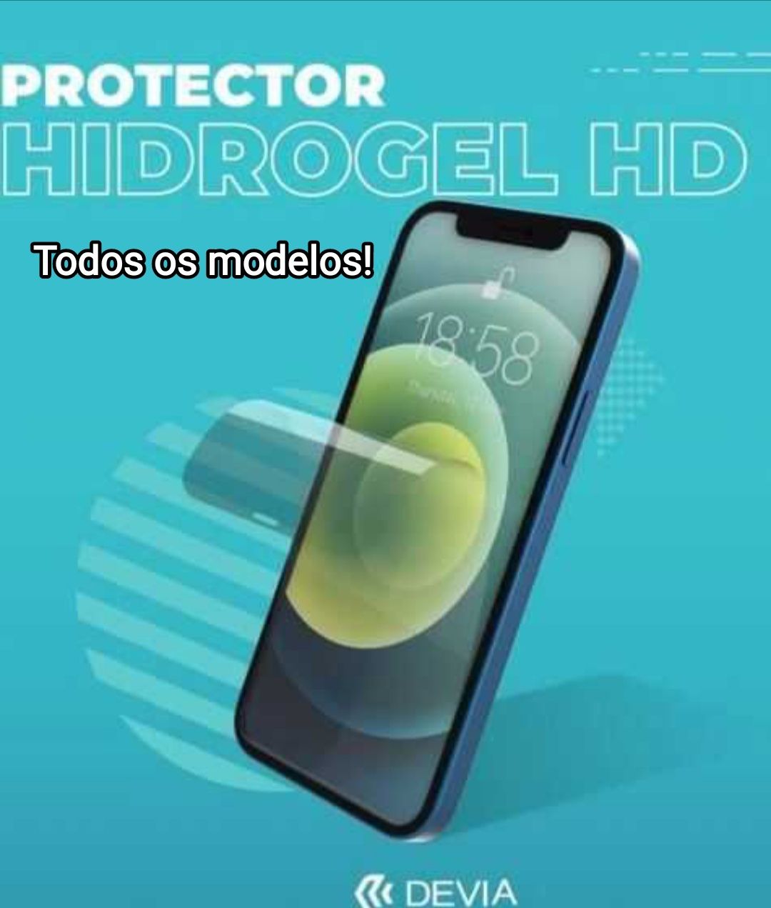 Películas de Hidrogel HD da Devia para todos os modelos - Hidrofóbica