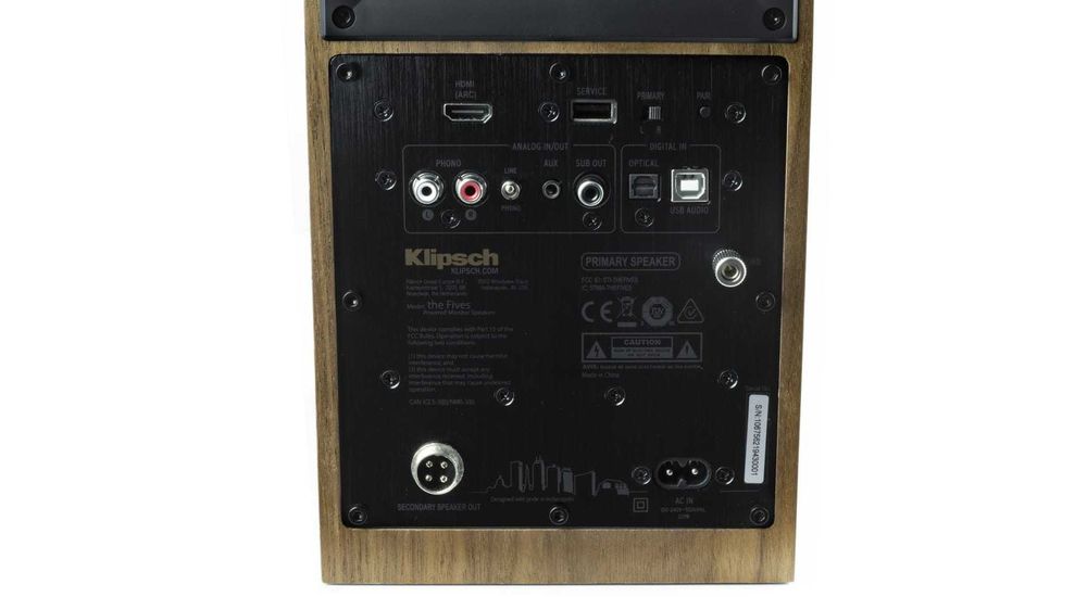 Kolumny aktywne Klipsch The Fives, orzech, czarne