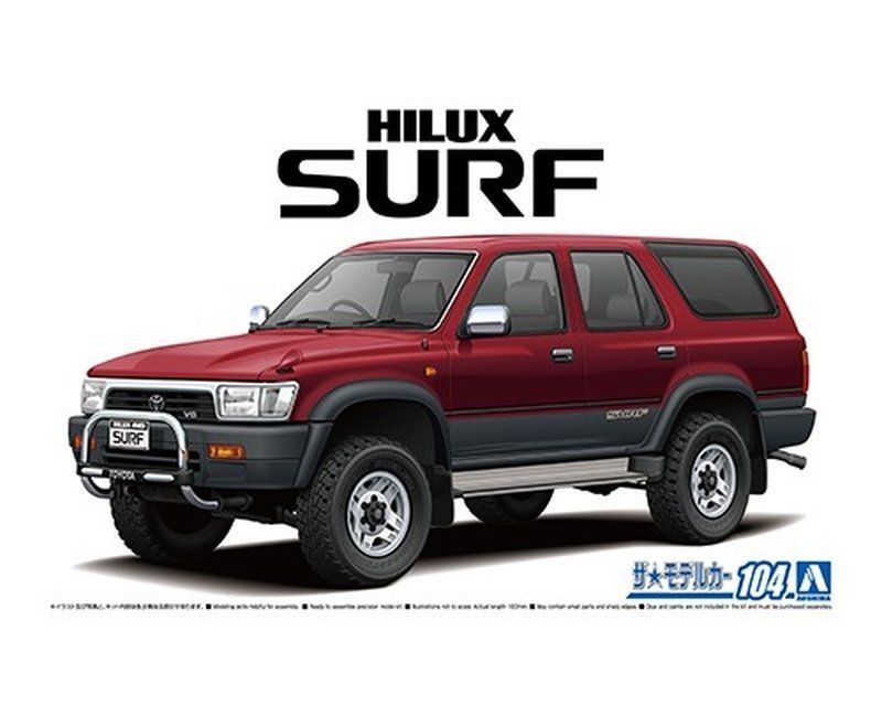 Aoshima 05698 Toyota VZN130G Hilux Surf SSR-X Wide Body '91 1/24 Model