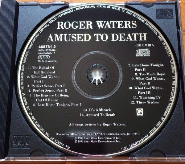 CD - Roger Waters Amused to Death