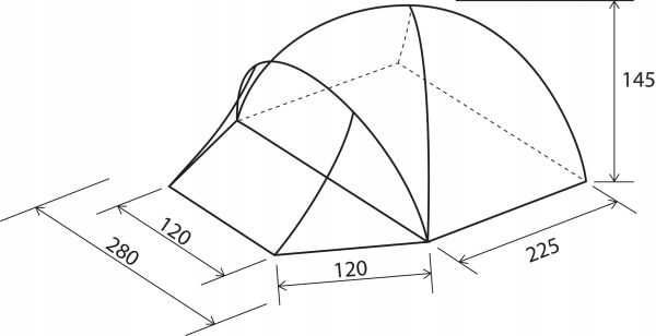 WYPRZEDAŻ z 1399zł Namiot Turystyczny * BRUNNER GLOBO 3 * 3-osobowy