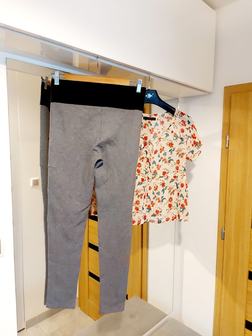 Calvin klein spodnie legginsy oraz bluzka roz M