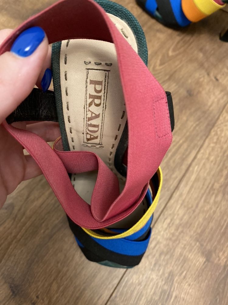 Босоножки туфли prada