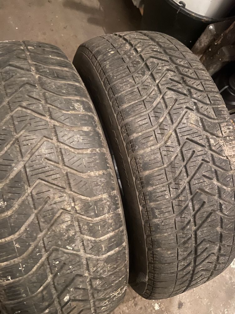 195/65/r15 zimowe 2x pirelli 5/4mm
