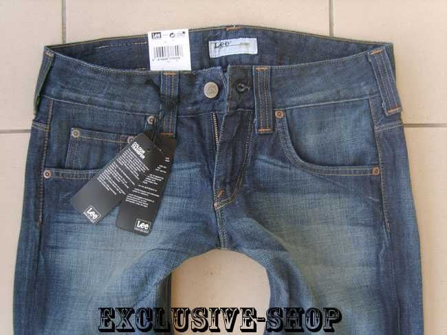 Spodnie damskie Lee Avalon , jeansy granatowe W27 L33 pas 76 cm
