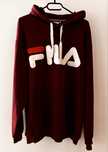 Bluza z kapturem Fila bordowa